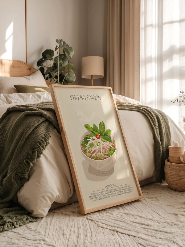 Pho Bo Kräuter Illustration