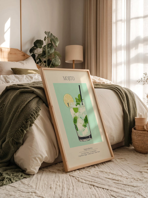 Mojito Glas Eisfrisch Retro