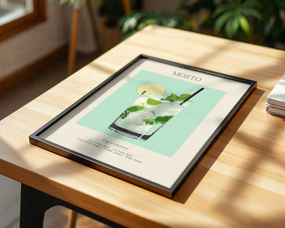 Mojito Glas Eisfrisch Retro