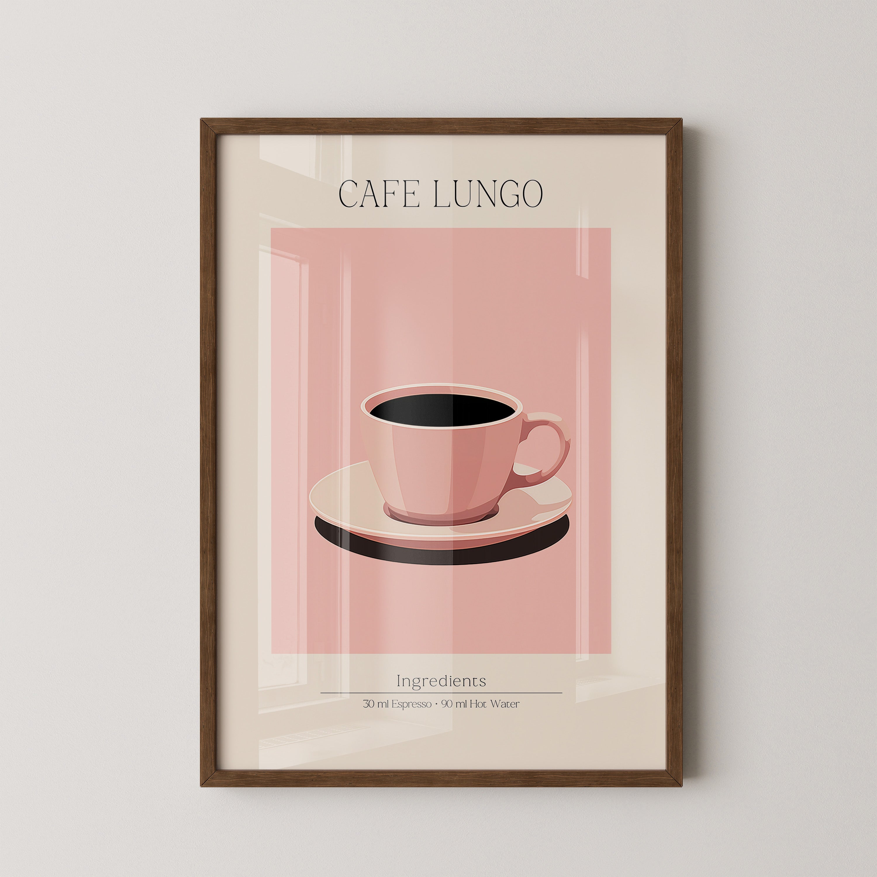 Kaffeetasse rosa minimalistisch