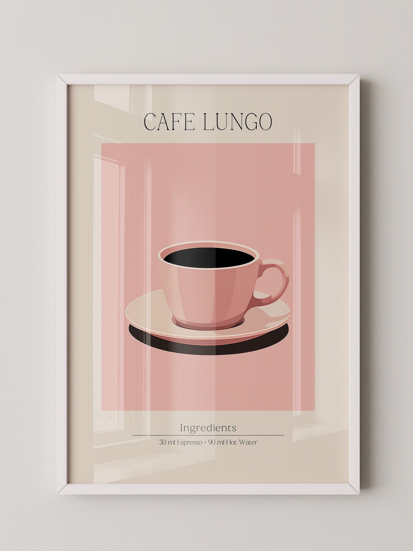 Kaffeetasse rosa minimalistisch