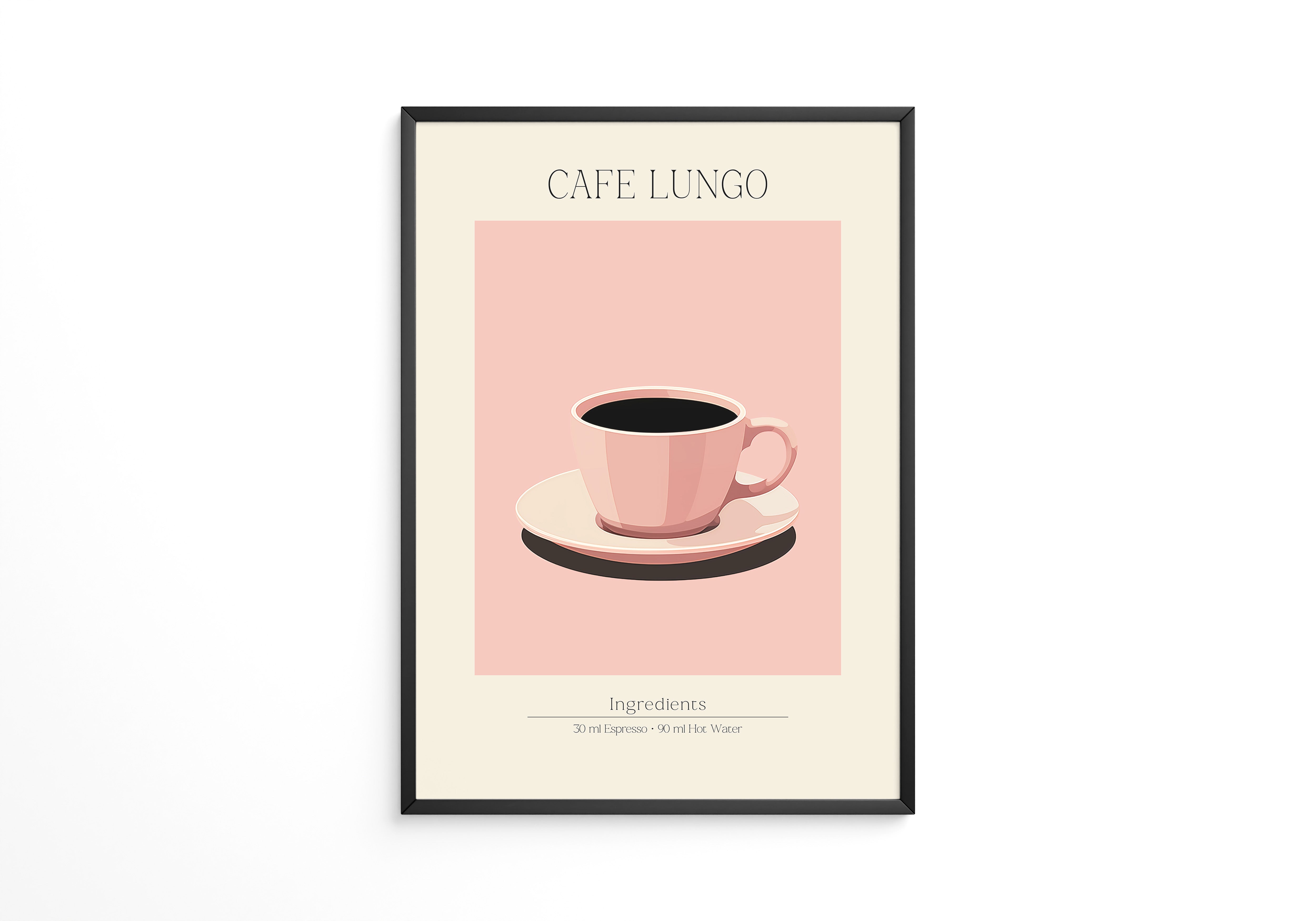 Kaffeetasse rosa minimalistisch