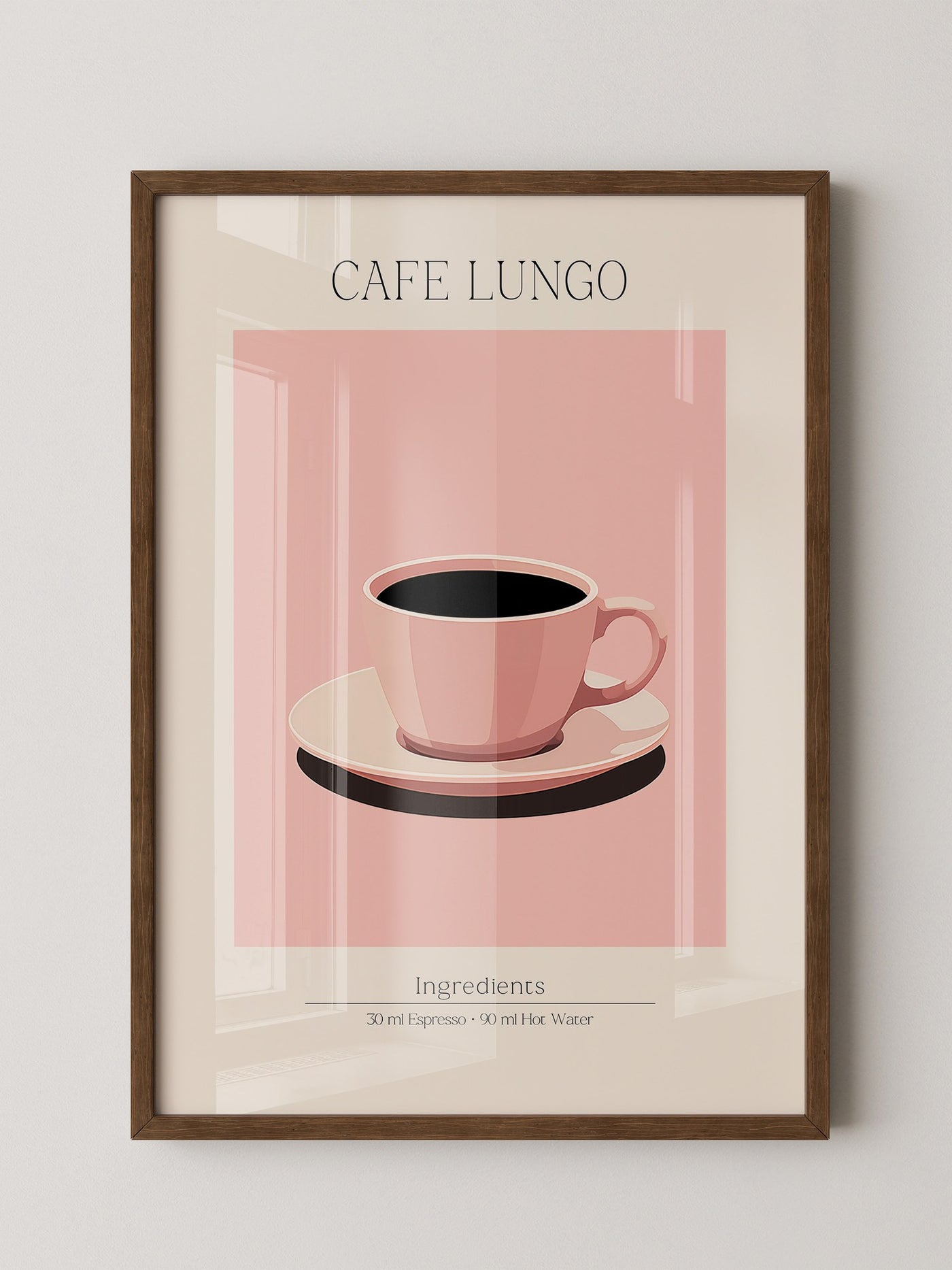 Kaffeetasse rosa minimalistisch