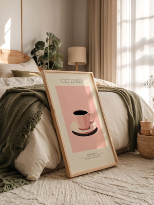 Kaffeetasse rosa minimalistisch