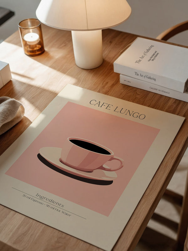 Kaffeetasse rosa minimalistisch