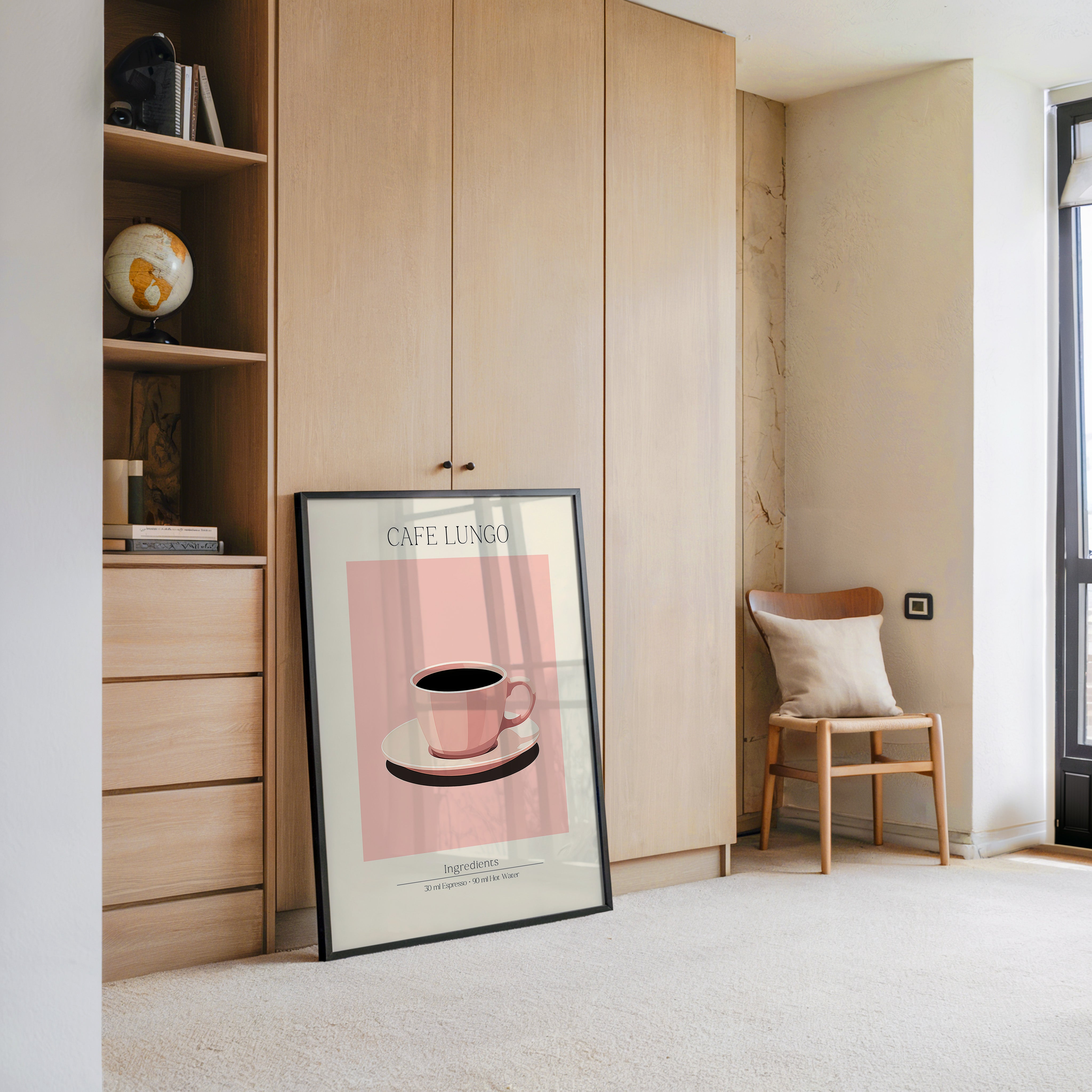 Kaffeetasse rosa minimalistisch