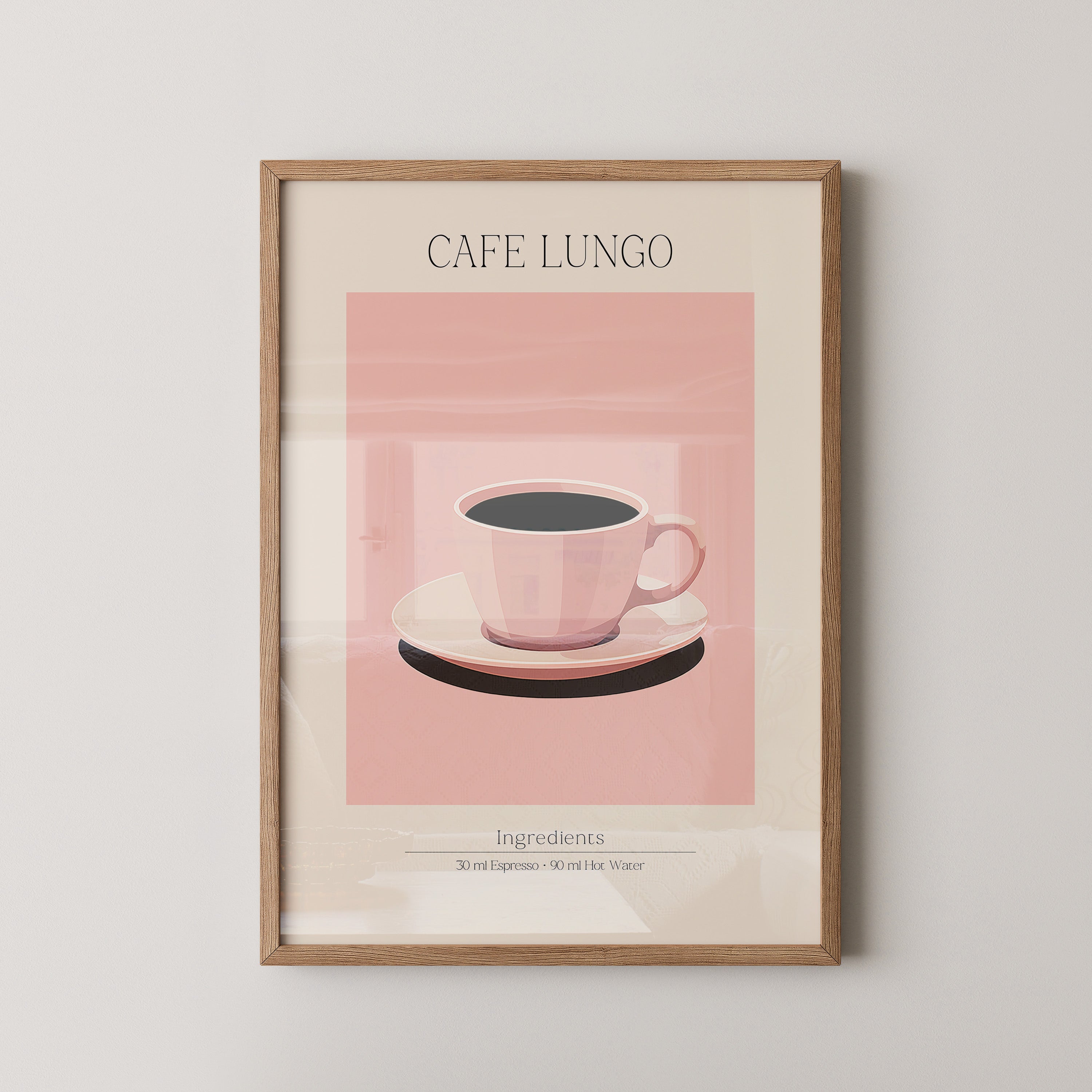 Kaffeetasse rosa minimalistisch