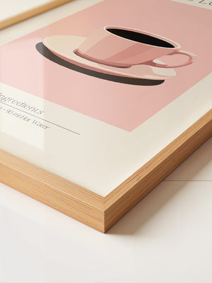 Kaffeetasse rosa minimalistisch