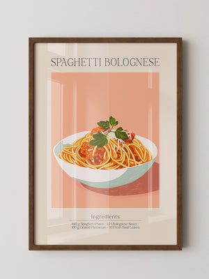 Spaghetti Bolognese Pastellfarben