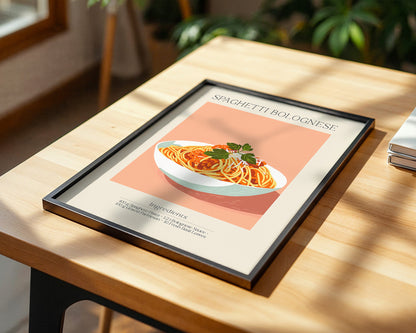 Spaghetti Bolognese Pastellfarben