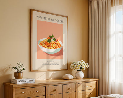 Spaghetti Bolognese Pastellfarben