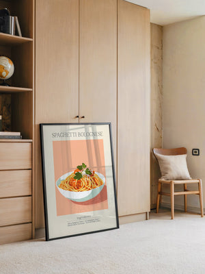 Spaghetti Bolognese Pastellfarben