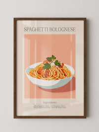 Spaghetti Bolognese Pastellfarben