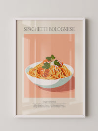 Spaghetti Bolognese Pastellfarben