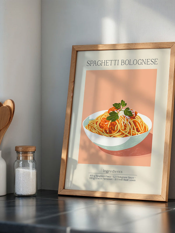 Spaghetti Bolognese Pastellfarben