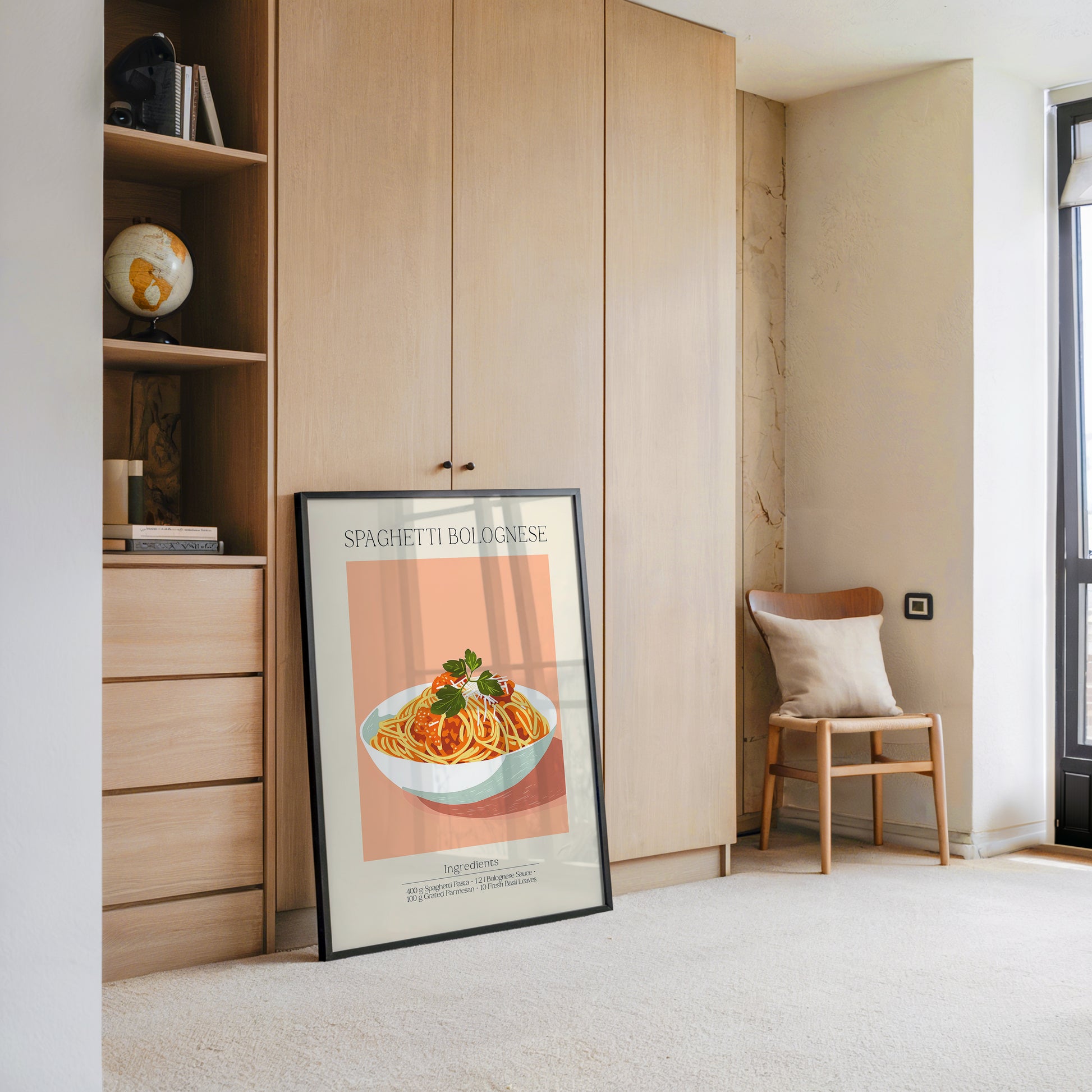 Spaghetti Bolognese Pastellfarben