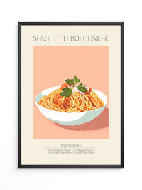 Spaghetti Bolognese Pastellfarben