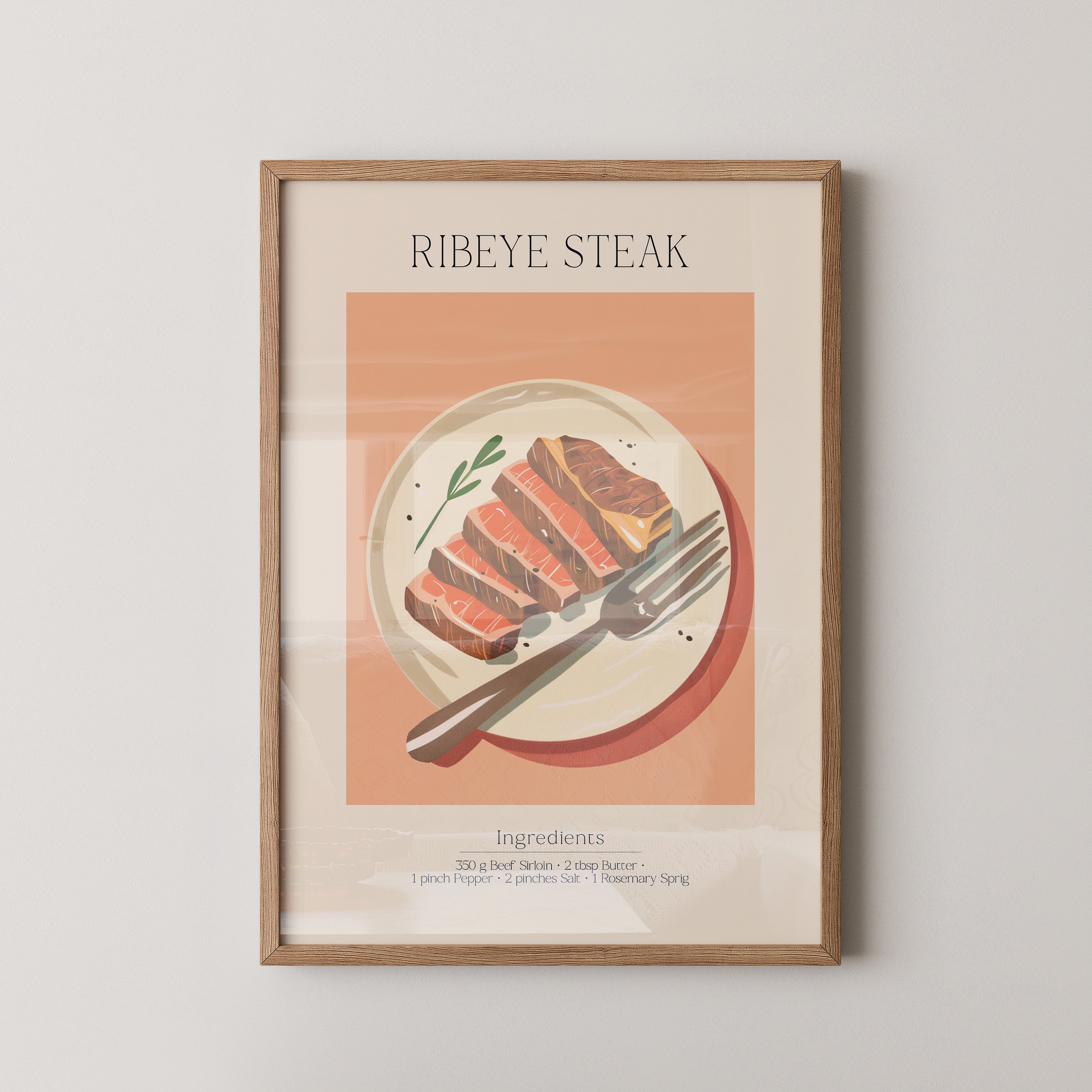 Ribeye Steak Illustration Teller