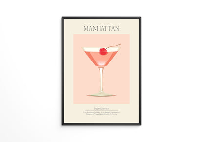 Cocktailglas Kirsche Illustration