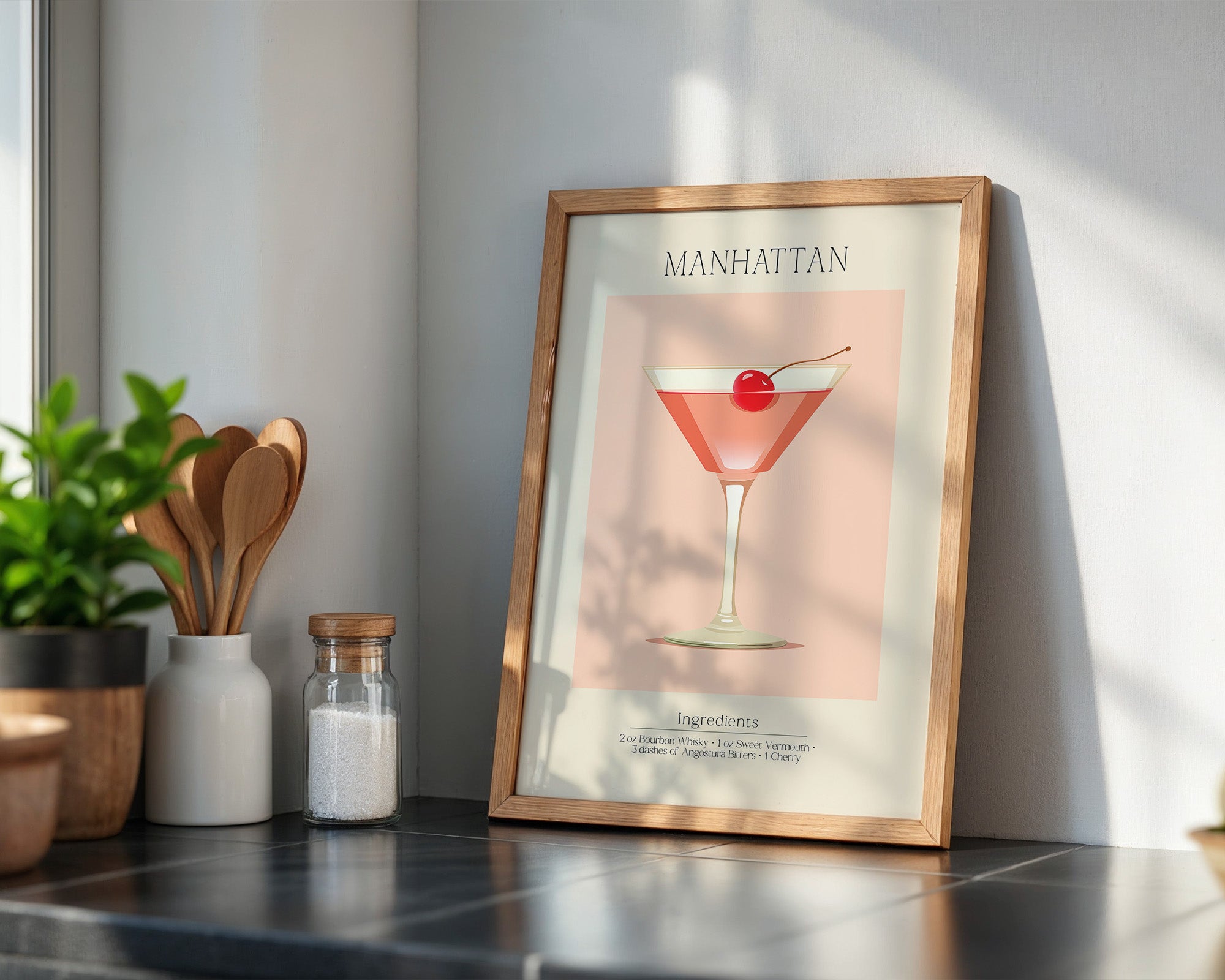 Cocktailglas Kirsche Illustration