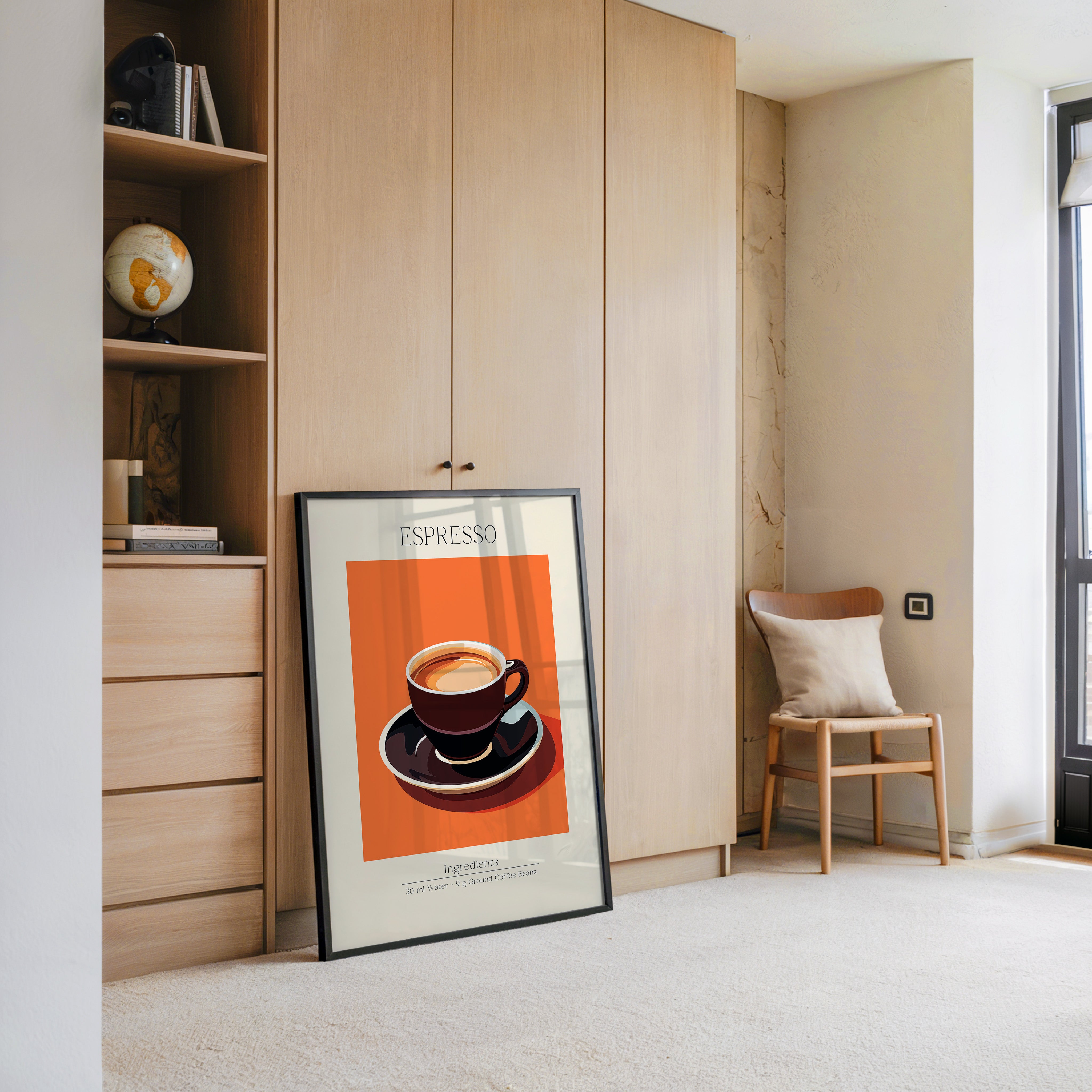 Espressotasse Orange Retro