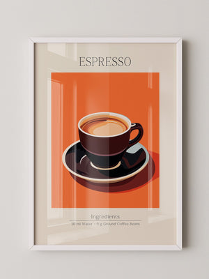 Espressotasse Orange Retro