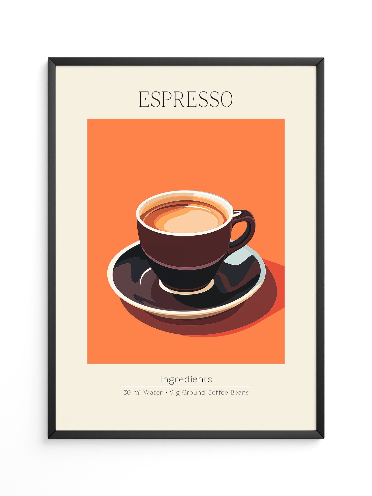 Espressotasse Orange Retro