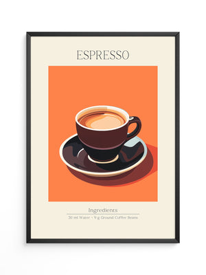 Espressotasse Orange Retro
