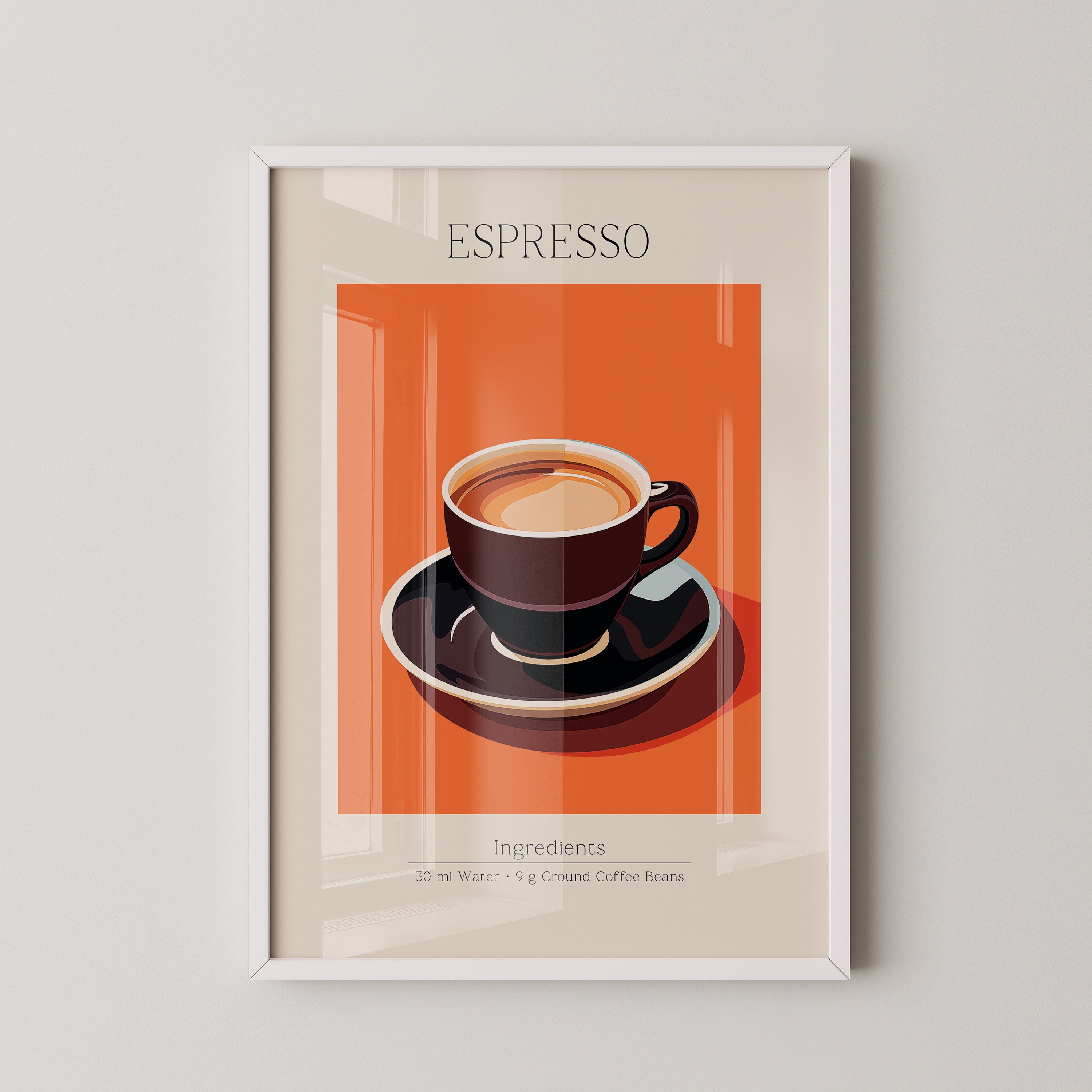 Espressotasse Orange Retro