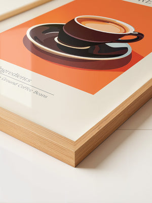 Espressotasse Orange Retro