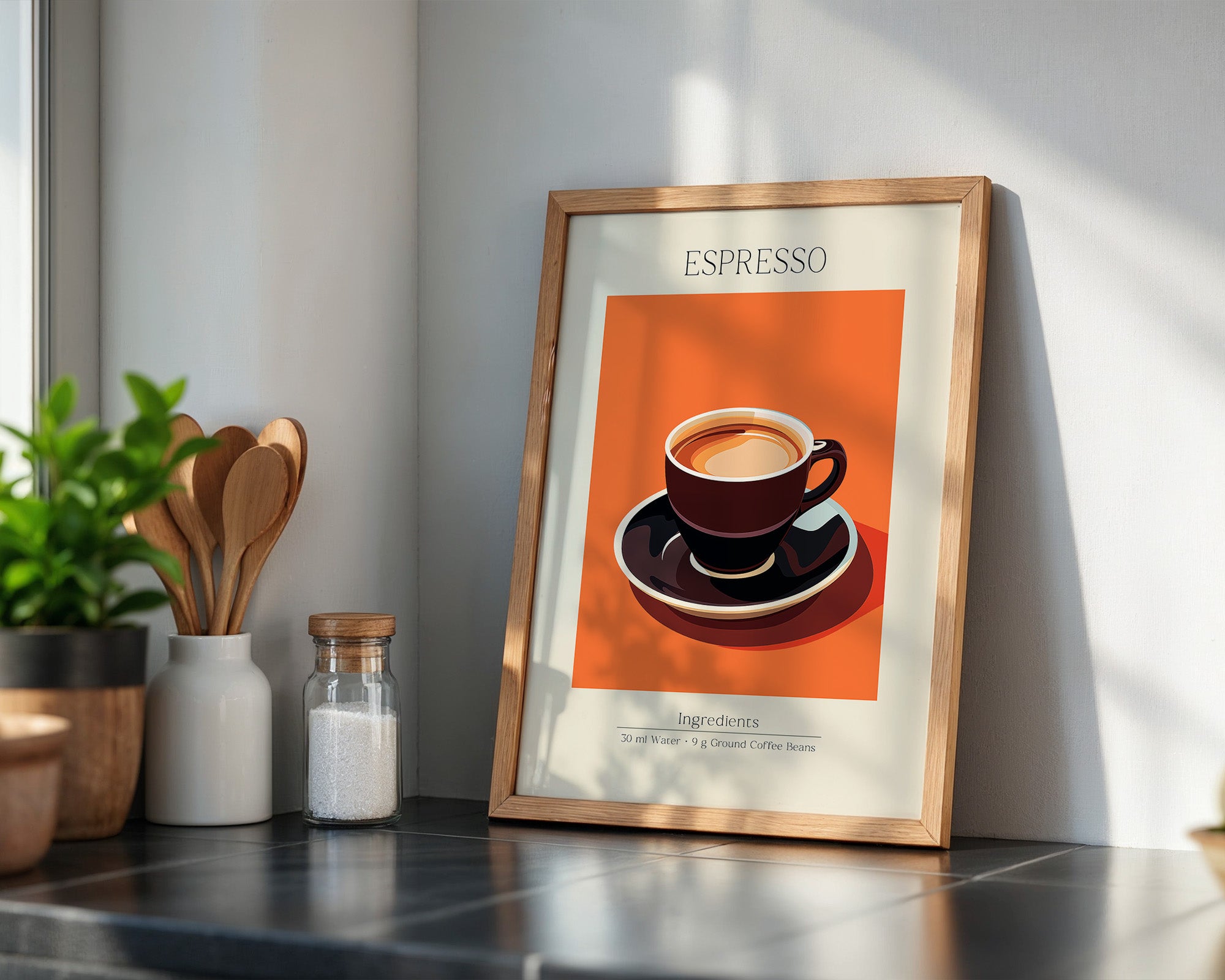 Espressotasse Orange Retro