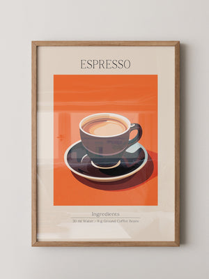 Espressotasse Orange Retro