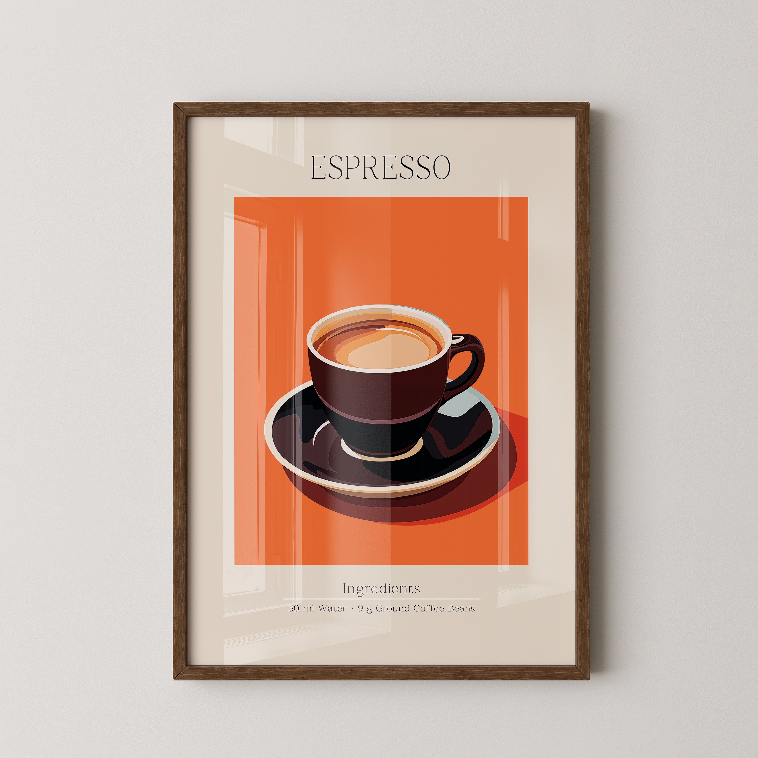 Espressotasse Orange Retro