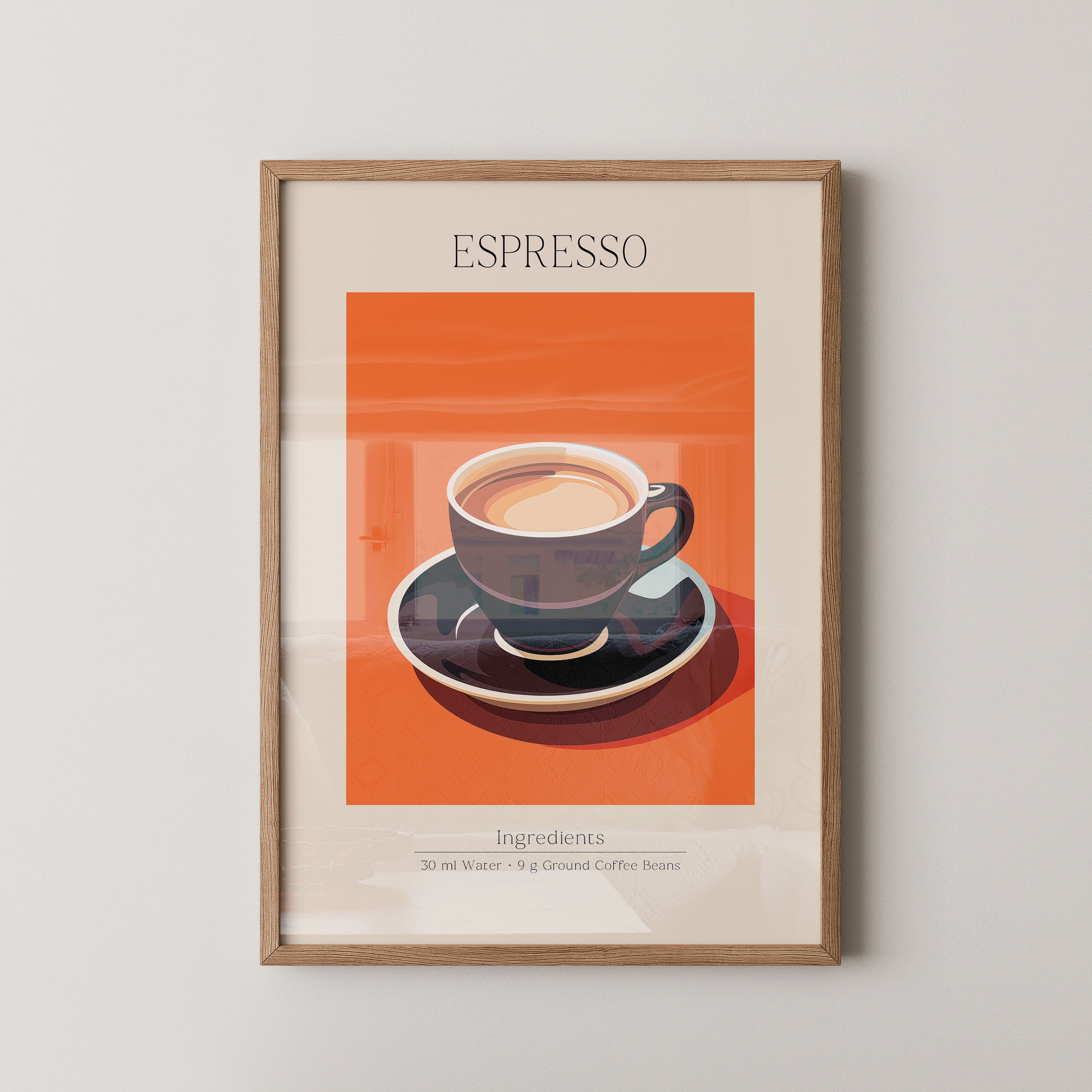Espressotasse Orange Retro