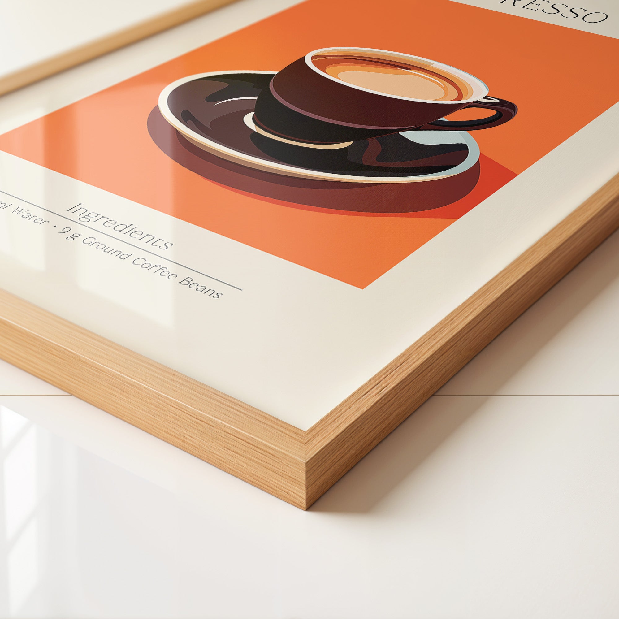 Espressotasse Orange Retro