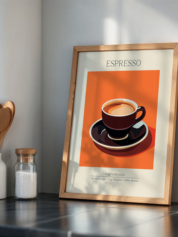 Espressotasse Orange Retro