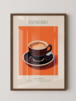 Espressotasse Orange Retro