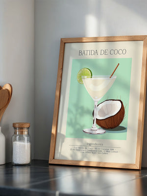 Batida de Coco Glas Illustration