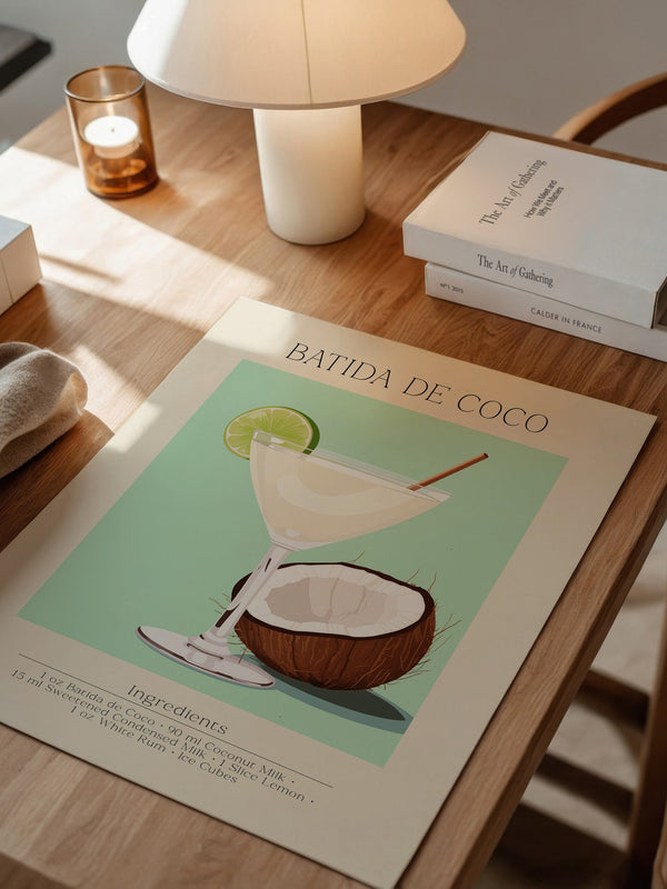 Batida de Coco Glas Illustration