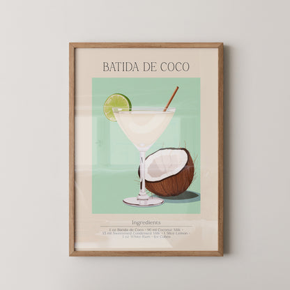 Batida de Coco Glas Illustration