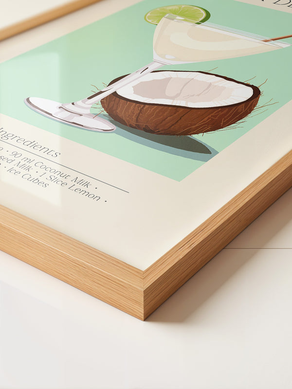 Batida de Coco Glas Illustration