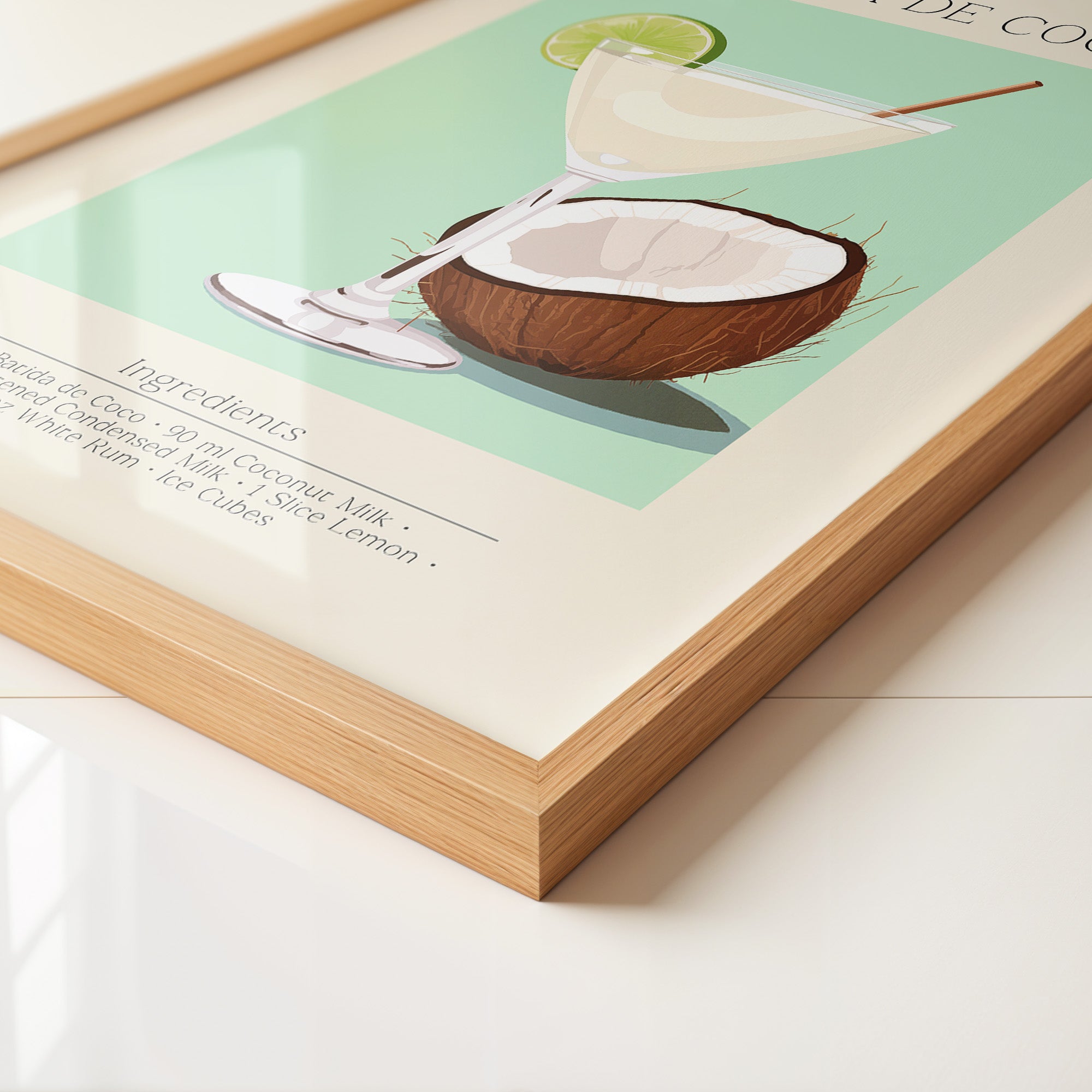 Batida de Coco Glas Illustration