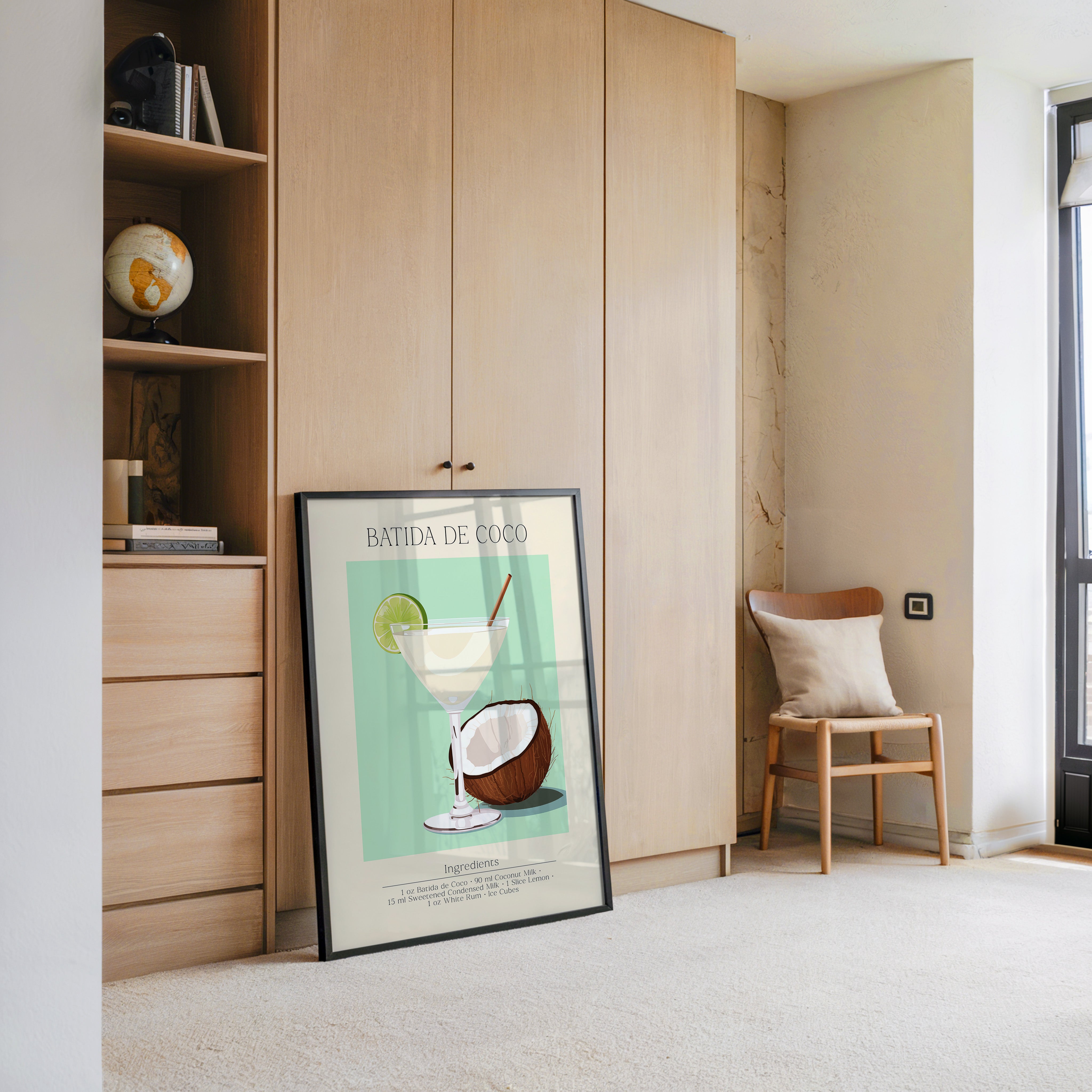 Batida de Coco Glas Illustration