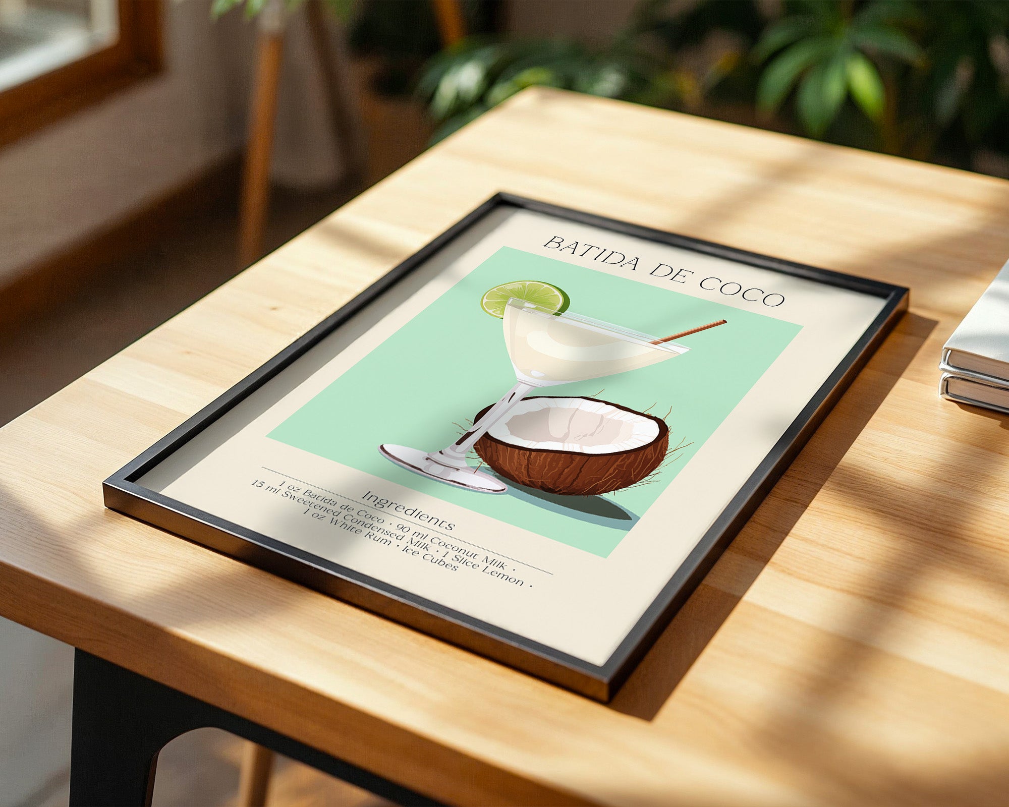 Batida de Coco Glas Illustration