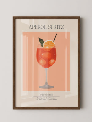 Aperol Spritz Illustration Orange