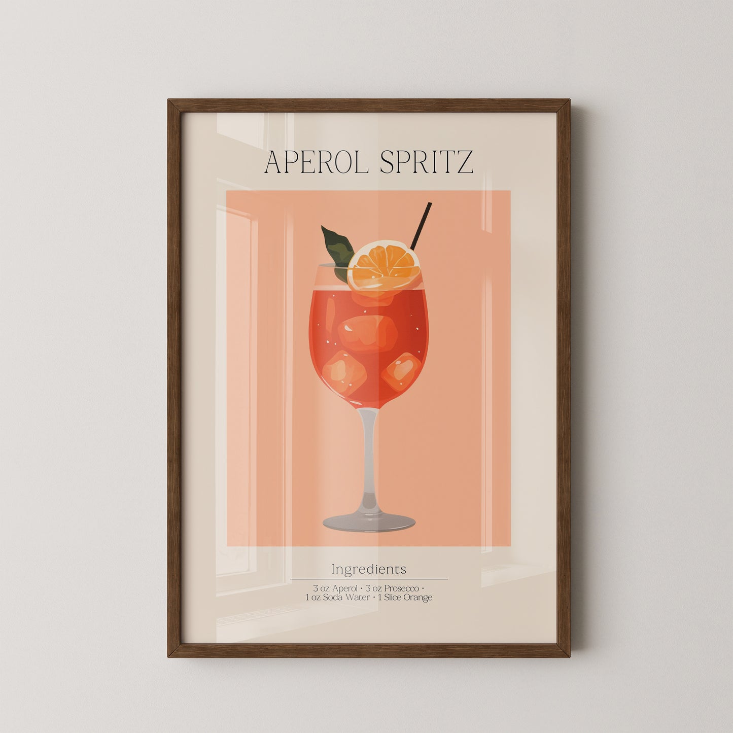 Aperol Spritz Illustration Orange