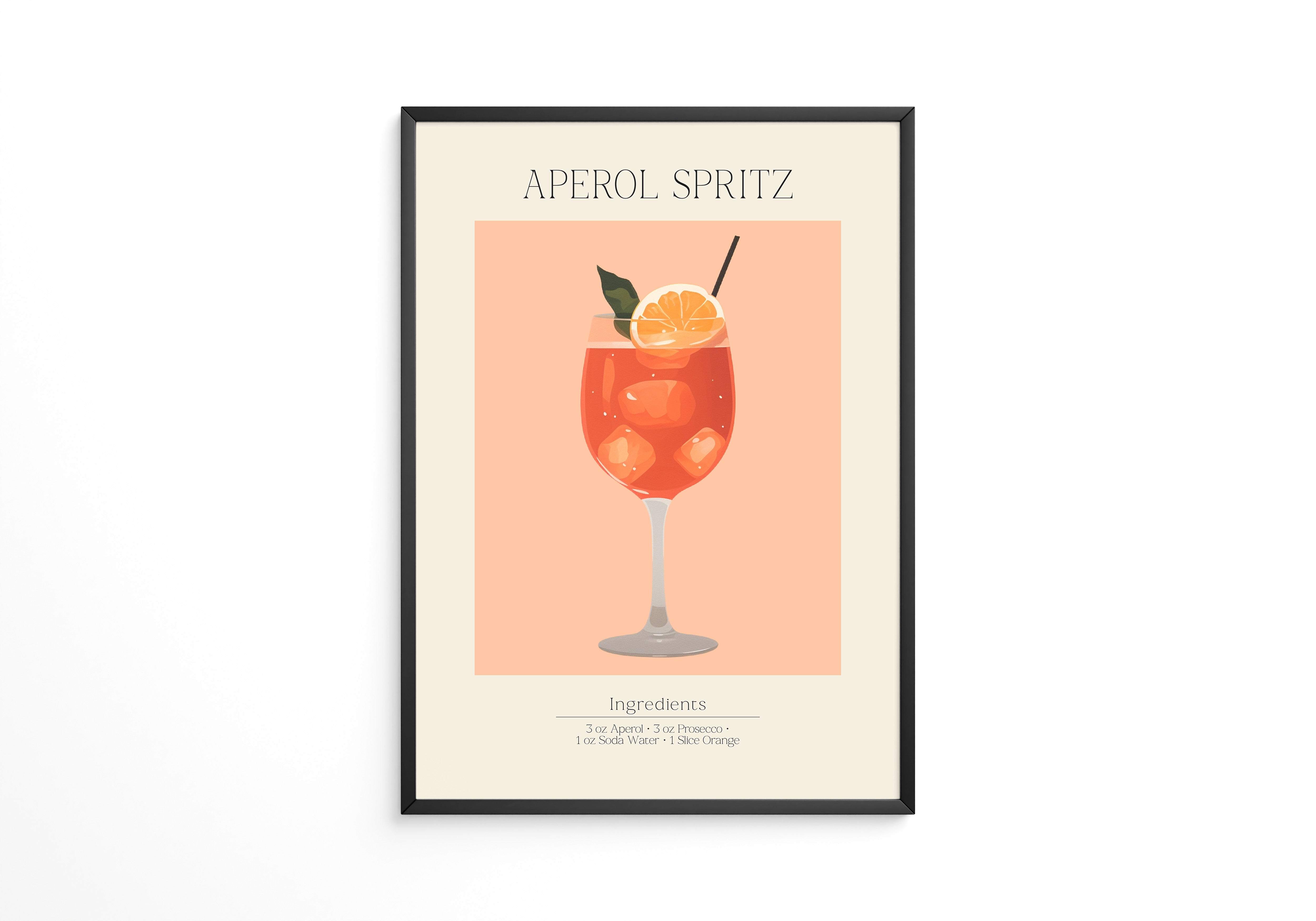 Aperol Spritz Illustration Orange