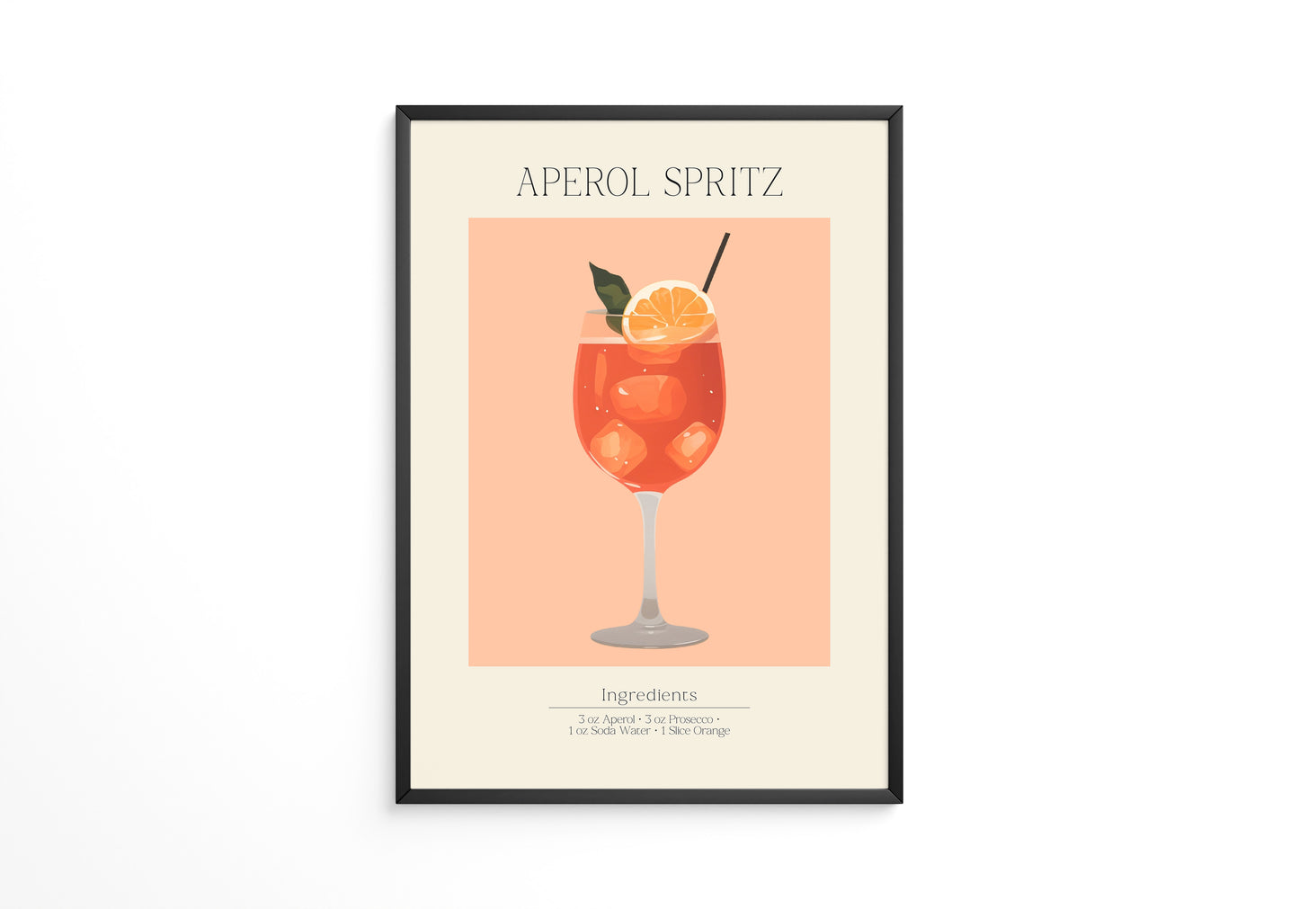 Aperol Spritz Illustration Orange