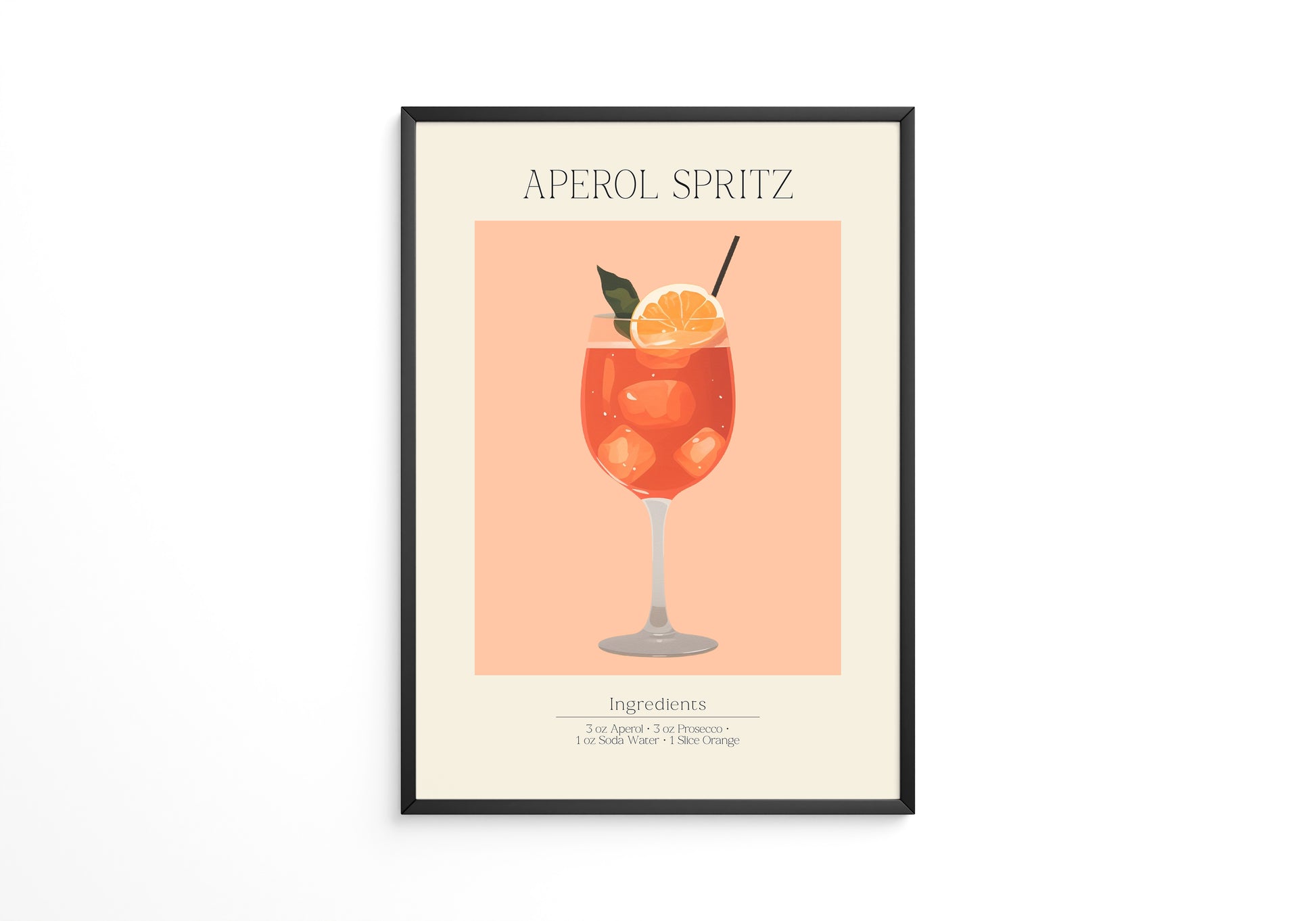 Aperol Spritz Illustration Orange