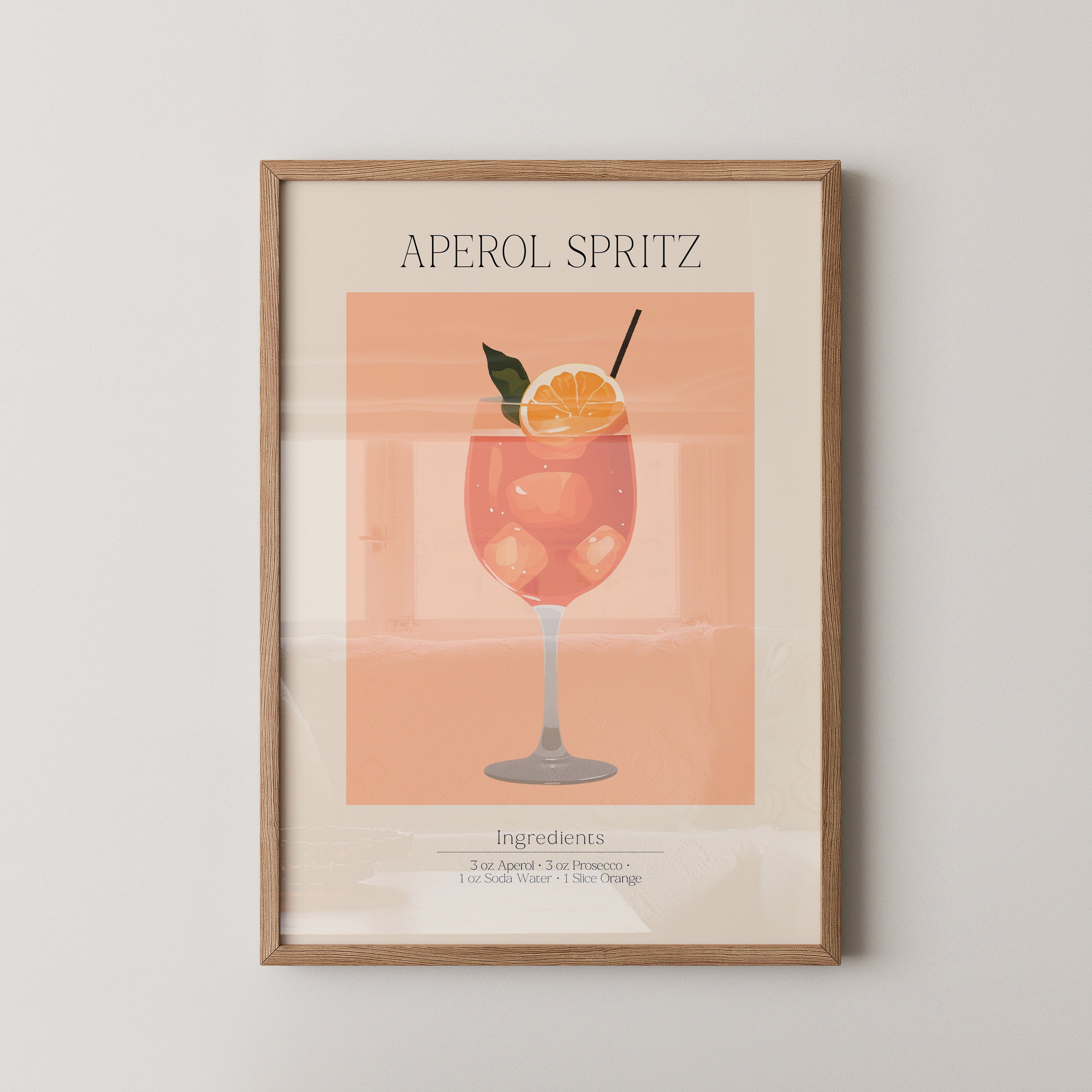 Aperol Spritz Illustration Orange